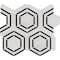 Msi Carrara Georama Nero 13 In. X 11 In. X 10Mm Polished Marble Mesh-Mounted Mosaic Tile, 10PK ZOR-MD-0233 - alternate 3